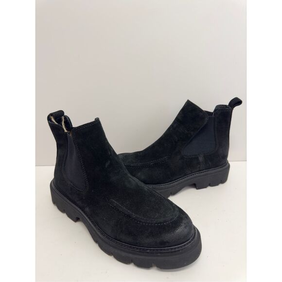 Sofft Chelsea Boots Size 7.5 Black Leather Samira Waterproof Pull On NEW - Picture 5 of 10